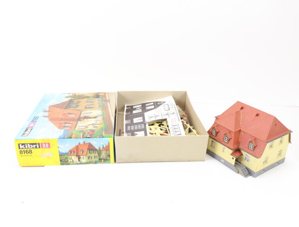 Kibri H0 8168 Gebäude Wohnhaus Einfamilienhaus mit Anbau teilgebaut OVP