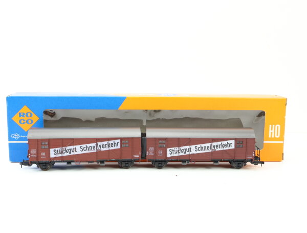 Roco H0 4329 gdeckter Güterwagen "Stückgut Schnellverkehr" 218 065 DR / NEM