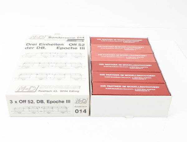 Klein Modellbahn M+D H0 014 Güterwagenset 6-tlg. Autotransportwagen DB / NEM