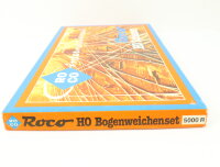 Roco H0 5000 R Bogenweichenset mit 2x elektr. Antrieben + Gleise / OVP