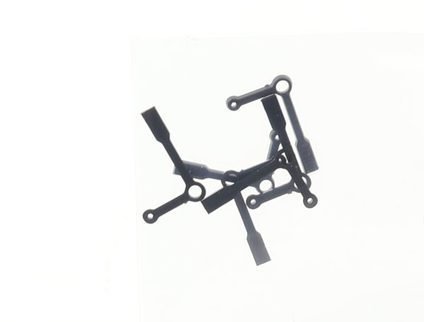 E1641 Fleischmann N 12/2561-0101 Ersatzteil 6x Hebel rechts für Vorsignal 9201