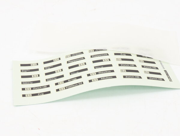 E1641 Fleischmann H0 01/0709-0101 Ersatzteil 1x Decals für Doppelstock 5133/5134