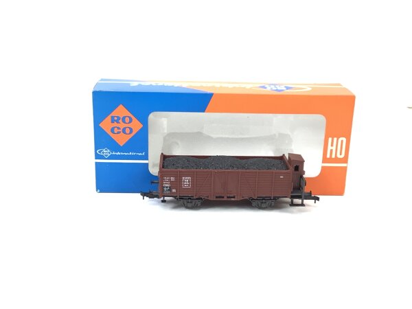 Roco H0 4390A offener Güterwagen Hochbordwagen m. Kohleladung 750 251 DB / NEM