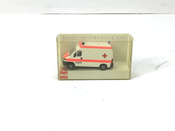 Busch H0 47314 Modellauto PKW Fiat Ducato "Deutsches Rotes Kreuz" OVP