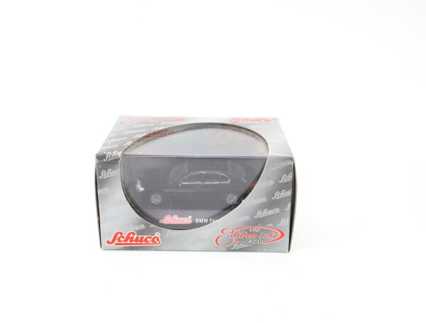 Schuco H0 Modellauto PKW BMW 7er Schwarz 1:87