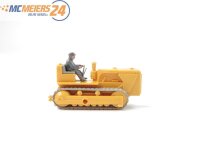 Wiking H0 1102/1A Modellauto Planierraupe ohne Räumschild gelb 1:87 E73