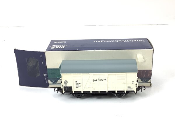 Piko H0 5/6448/010 gedeckter Güterwagen Kühlwagen "Seefische"  112 8404-3 DR
