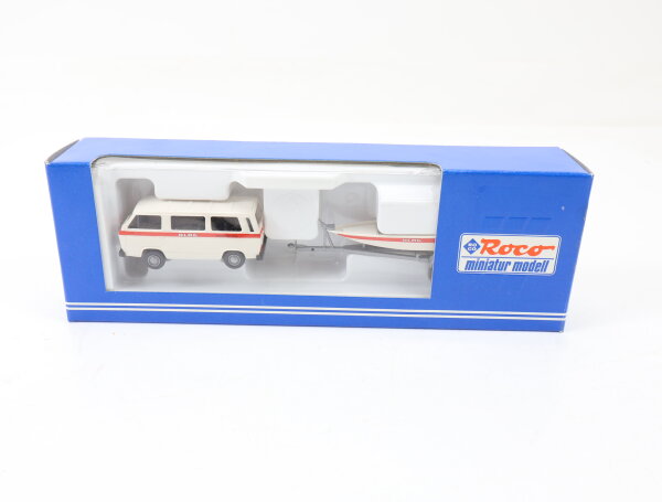 Roco Miniatur Modell H0 2862 Modellauto VW T3 DLRG SET mit Boot 1:87