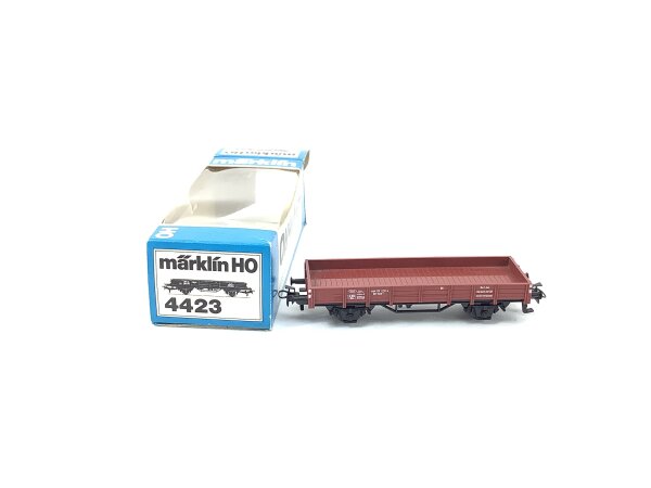 Märklin H0 4423 offener Güterwagen Niederbordwagen 323 1 791-8 DB braun / OVP