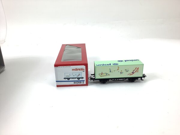 Märklin H0 44268-2 Güterwagen Containerwagen "Unicef Kinderhilfswerk 2003"