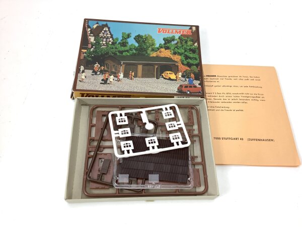 Vollmer N 7778 Gebäude Bausatz 3-fach Garage Lagerhalle Schuppen OVP