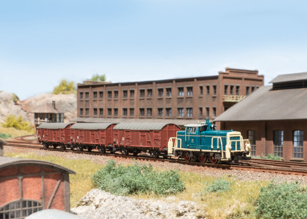 Märklin Spur Z 81359 Zugpackung 4-tlg. Diesellok + 3 Güterwagen DBP Ep. IV MHI