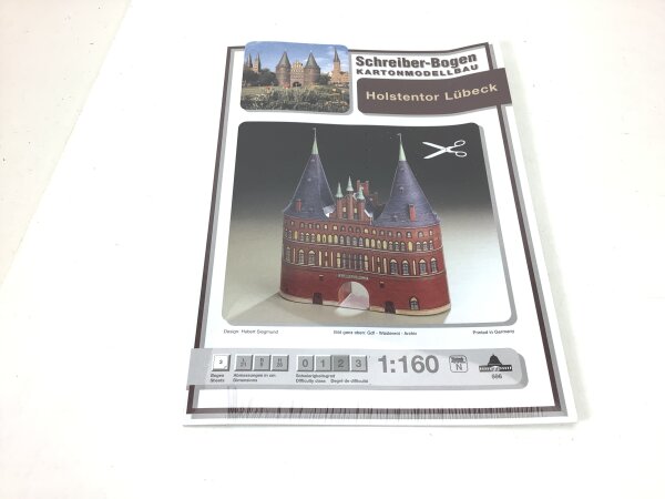 AUE-Verlag Gebäude Bausatz Kartonbausatz Holstentor Lübeck 1:160 OVP