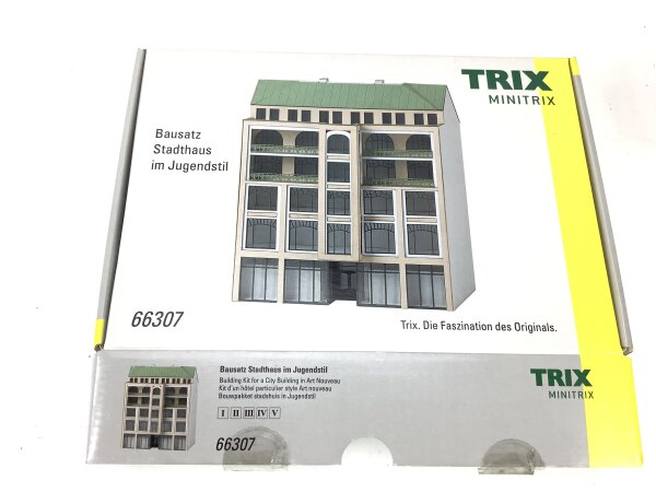Minitrix N 66307 Gebäude Bausatz Stadthaus im Jugendstil / Lasercut OVP