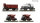 Fleischmann Spur N 6660120 Güterwagen-Set 4-tlg. Gueterzug DRG Ep. II