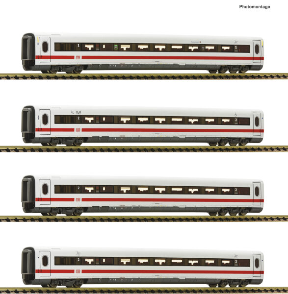 Fleischmann Spur N 7760004 Personenwagen 4er Set ICII Ergänzung DB-AG Ep. VI