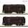 Fleischmann Spur N 6660075 Güterwagen-Set 2er Set Teleskophaubenwagen Ep. VI
