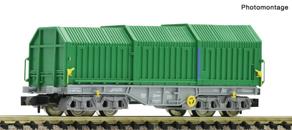 Fleischmann Spur N 6660099 Güterwagen Teleskophaubenwagen! gruen Ep. V