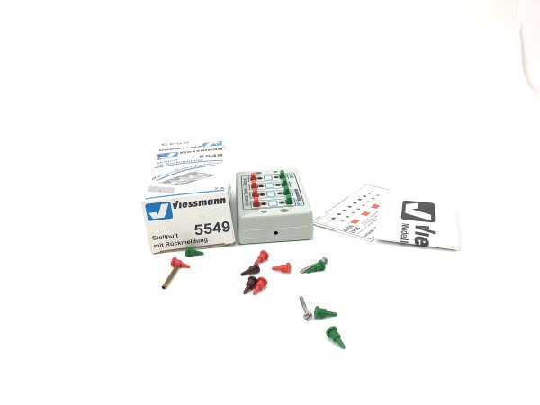 Viessmann 5549 Universal-Tasten-Stellpult, rückmeldefähig, 2-begriffig OVP