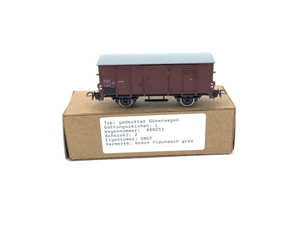Piko H0 gedeckter Güterwagen 469251 braun SNCF