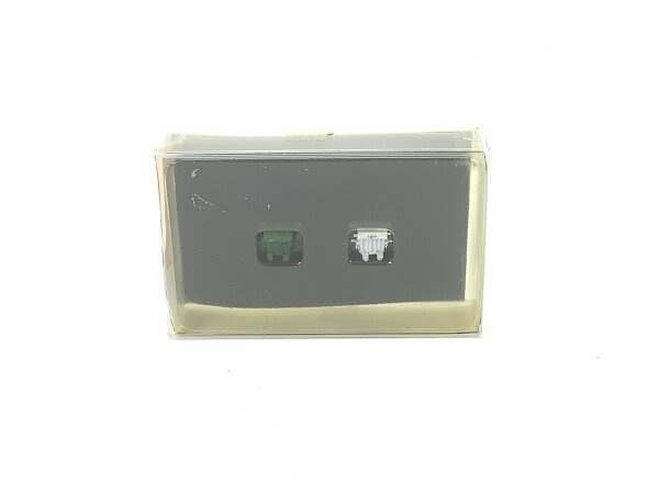 MZZ N 2170 Ausschmückung Müllcontainer 2 Stück silber/grün / OVP