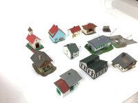 Spur N H0 12x Gebäude Wohn-Geschäftshäuser...