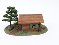 Vaupe H0 521 Diorama Szenerie Waldhütte Holzhaus Jagdhütte