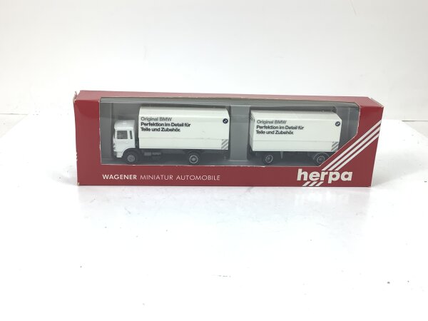 Herpa H0 820026 Modellauto LKW MAN Hänger-Lastzug "BMW Ersatzteile" 1:87 OVP