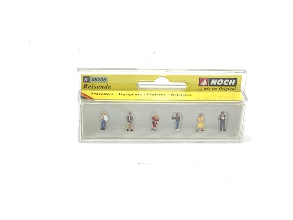 Noch N 36235 Figuren-Set Reisende 6-tlg. 1:160