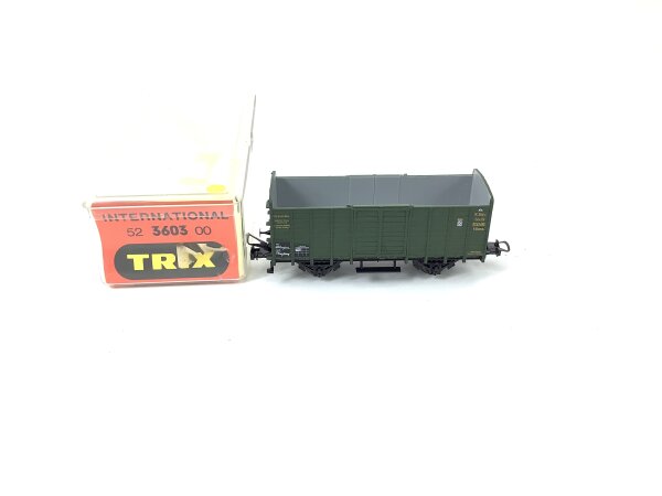 Trix H0 3603 offerner Güterwagen Viehtransportwagen 65501 K.Bay.Sts.B. / OVP