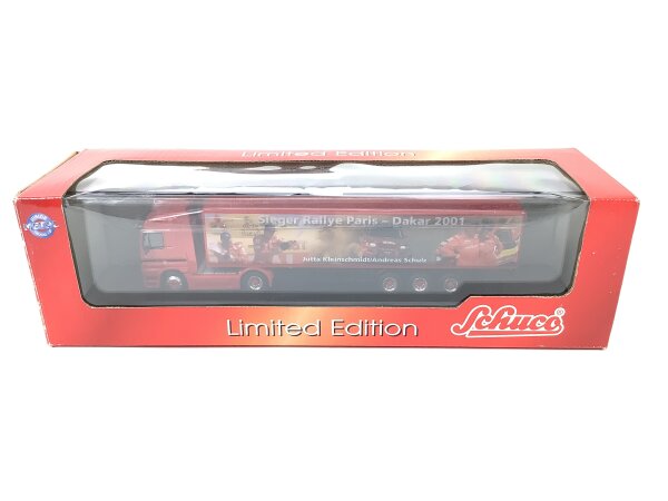 Schuco H0 22415 Modellauto LKW MB Actros Mitsubishi Rallye Paris Dakar 2001 1:87