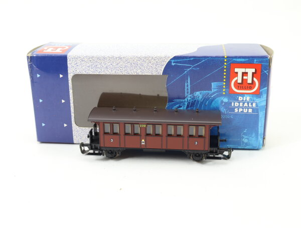 Tillig BTTB TT 13116 Personenwagen preuß. Abteilwagen 3. Klasse 2312 braun OVP