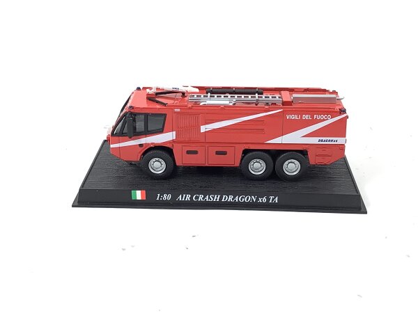 Del Prado Modellauto Einsatzfahrzeug Feuerwehr Air Crash Dragon x6 TA / 1:80
