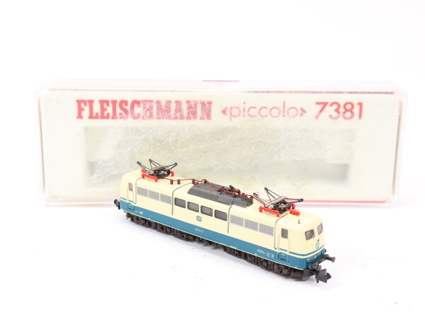 Fleischmann N 7381 Elektrolok ozeanblau-beige BR 151 111-2  DB / Digital OVP