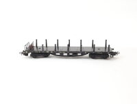 Märklin H0 392C Güterwagen Rungenwagen 13 392 SSka DB schwarz / Blech OVP