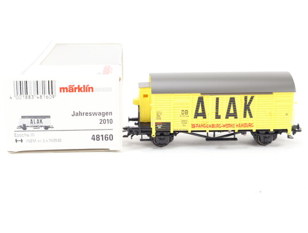 Märklin H0 48160 Güterwagen Insider Jahreswagen 2010 "ALAK" 5088 DB / NEM OVP