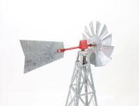 Vintage US Windmühle aus Metall Retromühle Windrad Windfahne Höhe 445 mm