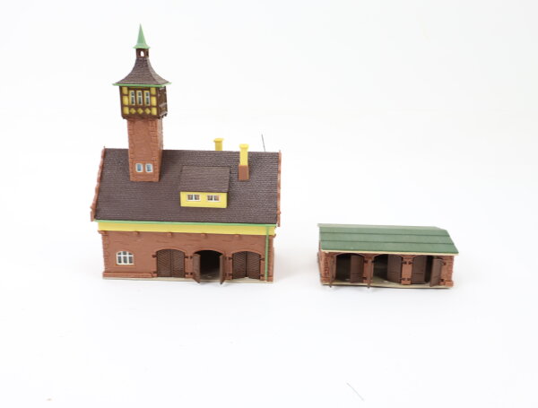 Vollmer N 21072 Gebäude Feuerwehr Fachwerkhaus Feuerwache