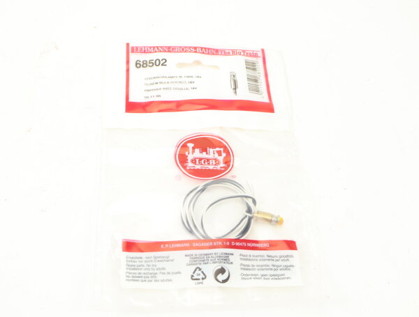 LGB Spur G 68502 Beleuchtungszubehör Steckglühlampe M.Fassung mit Kabel 18 V OVP