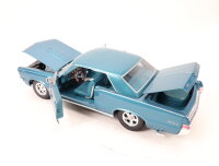Maisto Modellauto PKW Pontiac GTO von 1965 blue-metallic / Metall 1:18