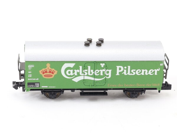 Minitrix N 13954K Güterwagen Kühlwagen Bierwagen Carlsberg 846 6 948-6 DB