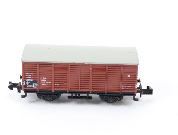 Minitrix N 13253 3253 gedeckter Güterwagen braun 112 3 141-1 DB 1:160