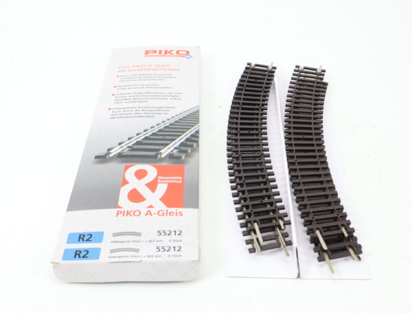Piko H0 55212 A-Gleis Bogen R2 422 6 Stück OVP