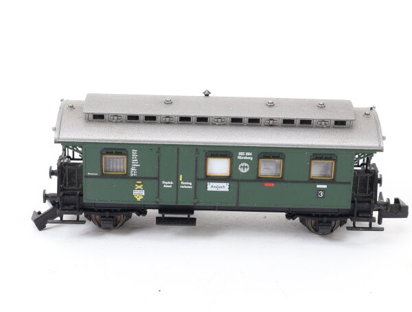 Fleischmann N 8065 Personenwagen mit Postabteil 3. Klasse 055 864 DRG