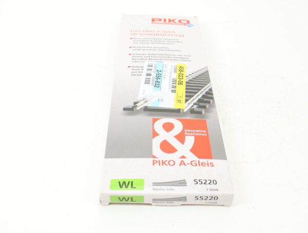 Piko H0 55220 A-Gleis Weiche WL links OVP