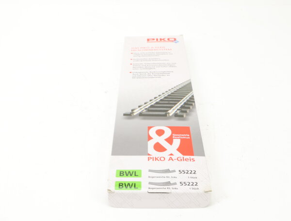 Piko H0 55222 A-Gleis Weiche-Bogen BWL R3 links OVP
