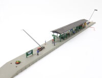 Kibri N Gebäude Bahnsteig Osterburken / Licht