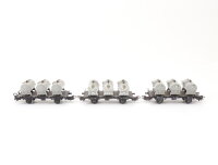 Märklin H0 3x Güterwagen Behältertragwagen...