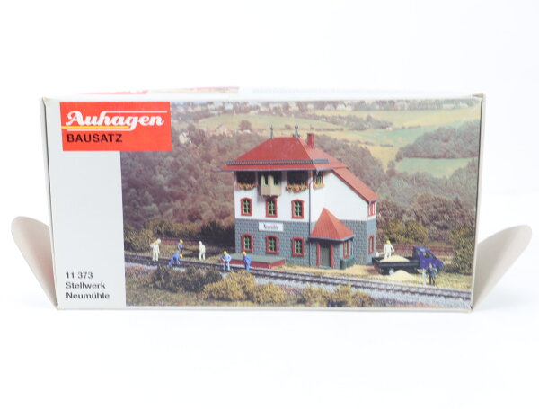 Auhagen H0 11 373 Gebäude Bausatz Stellwerk Neumühle OVP