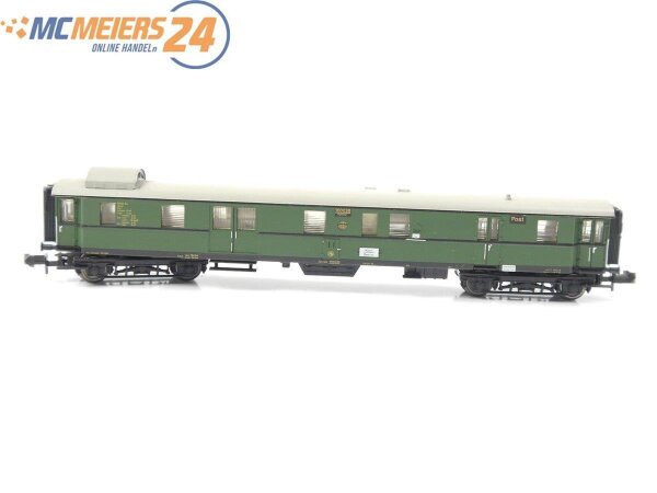 Minitrix N 3172 Personenwagen Gepäckwagen + Postabteil 100 030 DRG / Licht E568
